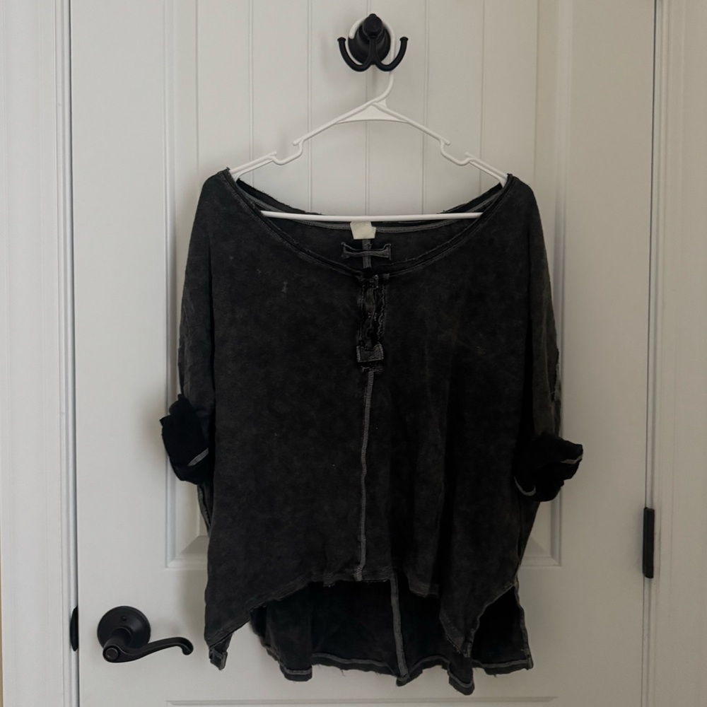 free people cropped tee